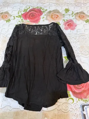 Streetwear Society Black Lace Embroidery Long Sleeve Blouse thumbnail 4