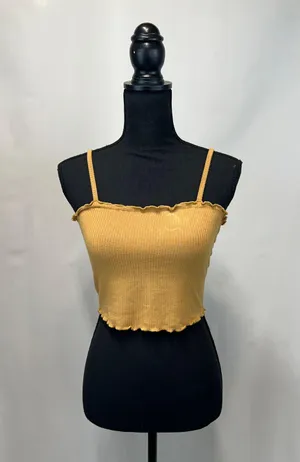 Bozzolo Light Brown Crop Top thumbnail 1