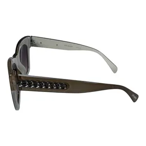 Steve Madden Sunglasses Womens‎ Green Chain Link Cat Eye Y2K Retro SR0422 thumbnail 5