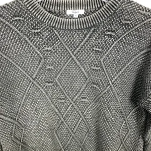Rails Womens Lisette Vintage Black Textured Sweater Cropped Crewneck Size XS thumbnail 12
