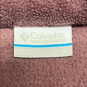 Columbia Mauve Sleeveless Mock Neck Zip-Up Pockets Fleece Vest Medium thumbnail 11