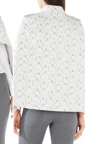 BCBGMAXAZRIA Jameson Floral Lace Cape Jacket Size Small thumbnail 1