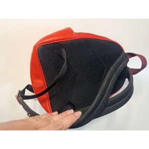 Coach C8604 Mini Court Backpack Canvas Pebble Leather In Signature IM/Miami Red thumbnail 9