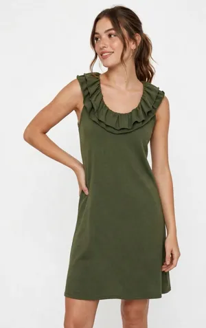 Capelli New York Dress Medium Green Short Sleeve NWT Work Party Retro thumbnail 1