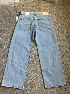 NWT Banana Republic Light Blue Mid Rise 90s Relaxed Straight Jeans Denim Casual thumbnail 6