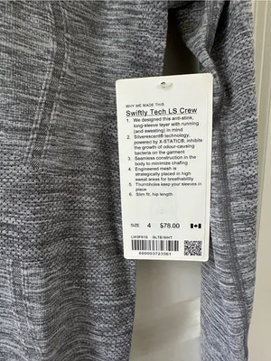 NWT lululemon swiftly tech long sleeve thumbnail 3