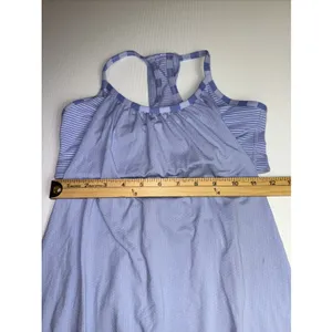 Lululemon‎ Light Blue workout top with a built-in bra and a racerback 4 thumbnail 3