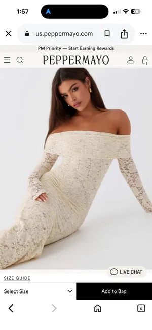 Peppermayo White lace dress thumbnail 2