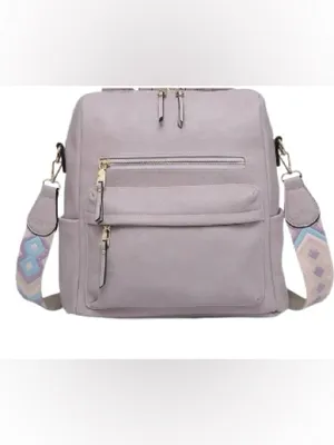 Jen & Co Amelia Convertible Purse Backpack Dusty Lavender thumbnail 9