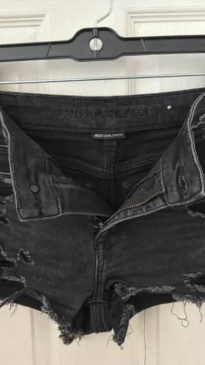 American Eagle Outfitters Black Jean Shorts thumbnail 2