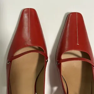 Red leather Nine West heels. BNWT. Size 7. Can be dressed up or down. thumbnail 2