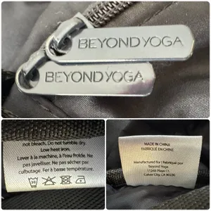 BEYOND YOGA Convertible Backpack Drawstring Tote Lightweight Black Gym Bag thumbnail 14