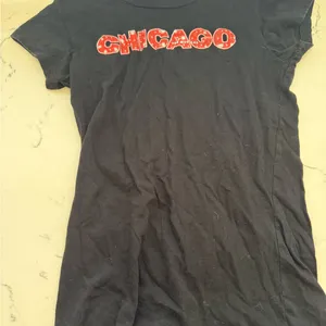 Chic Black Tee with Red Graphic thumbnail 2