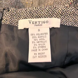 VERTIGO PARIS Tweed Herringbone Dress‎ Jumper Small thumbnail 5