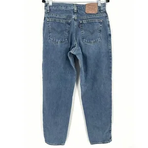 Vintage Levi's 550 Women's Relaxed Fit Tapered Leg Jeans Blue Denim‎ Size 12 thumbnail 3