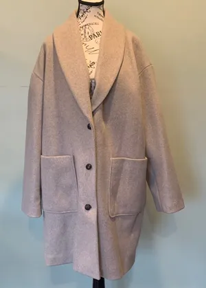 NEW Lucky Brand Women's Oatmeal Beige Tan Winter Coat Women’s XL Extra Large thumbnail 1