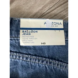 Arizona Jean Co Juniors Balloon Jean Highest Rise Loose Through Hip Thigh Zs 9 thumbnail 8