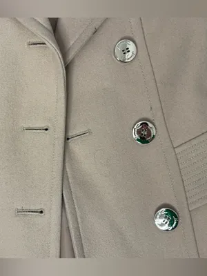 Kenneth Cole Double Breasted Peacoat Tan Excellent Size 4 thumbnail 7