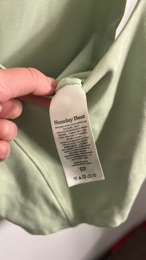 Sunday Best Aritzia Light Green Squareneck Crop Top thumbnail 6