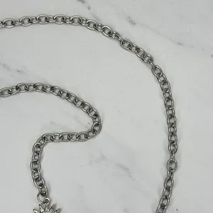 Draped Moon Star Silver Tone Chain Link Belt One Size (OS) ✨ thumbnail 9