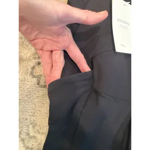 Seraphine Active Maternity Flare Leggings Over The Belly Buttery Soft XS Black thumbnail 5