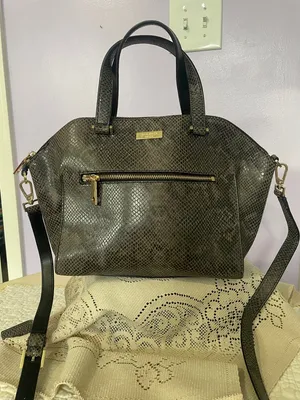 Designer Kate spade New York parliament square exotic satchel bag thumbnail 1