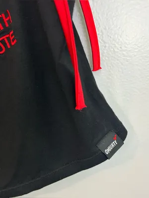 Omighty Absolute Filth But Still Cute Black Red Y2K Cropped Tank Size Small thumbnail 6