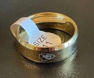 Gold Kansas City Chiefs Ring thumbnail 1