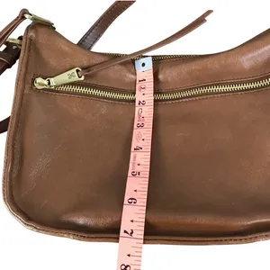 HOBO VTG Leather Crossbody Bag Brown Timeless Everyday Travel Work Minimalistic thumbnail 10