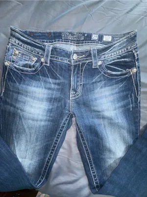 Miss Me Western Rodeo Cowgirl Denim Rhinestone Bootcut Jeans! thumbnail 6
