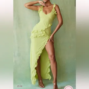 House of cb ruffle dress thumbnail 5