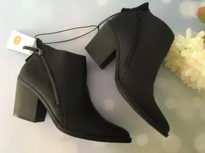 Black Ankle Boots, Size 9 1/2 thumbnail 1