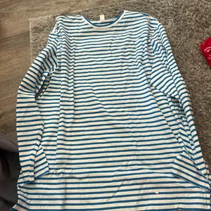 Daily Practice small blue‎ and white stripe cotton top thumbnail 3