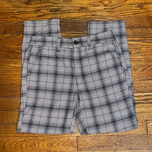 American Eagle Plaid Stretch Pants Size 6 thumbnail 1