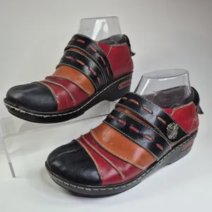 L’artiste Spring Step Leather Clog Mules Comfort Sz 40 Us 9-9.5 Heel thumbnail 1