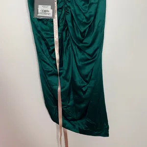 House of CB Petronella Asymmetrical Emerald Green Womens Skirt Midi New Small thumbnail 3