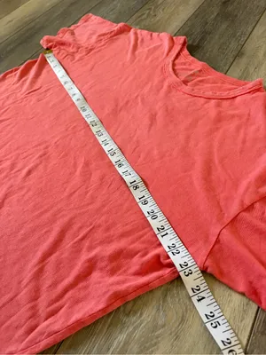 Aerie Coral Oversized Boyfriend Tee thumbnail 7
