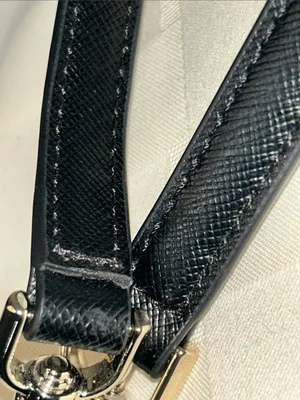 Kate Spade Black Leather Strap with Silver Hardware thumbnail 4