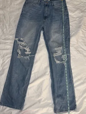 Vervet Light Blue Wash Distressed High Waisted Boyfriend Jeans size 29 thumbnail 5