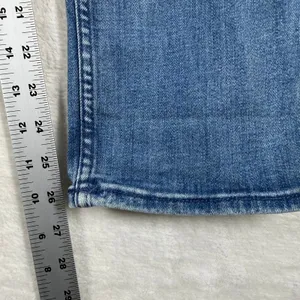 Mother Denim Blue High Rise Button Fly Slim Straight Leg Jeans Size 27 thumbnail 9