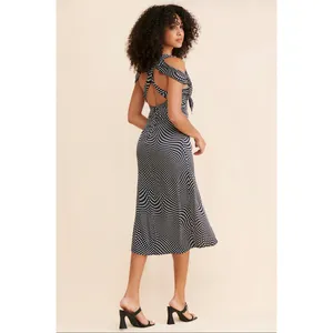 For Love & Lemons Beth Polka Dot Midi Dress Romantic Cocktail Size XS NWT thumbnail 3