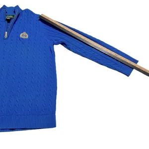 Vintage Y2K Ralph Lauren Gold Emblem Mockneck cable Knit Sweater size L thumbnail 8