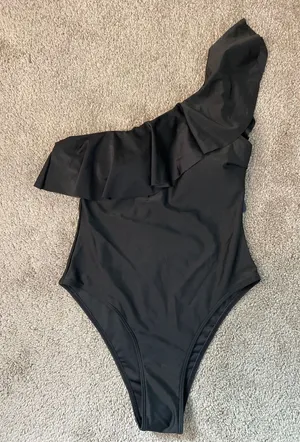 NWT Anna Kaci JN9462 Black One Piece Swimsuit Size Small thumbnail 1