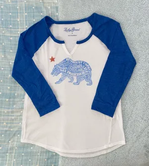 Lucky Brand California Republic Baseball Top thumbnail 1