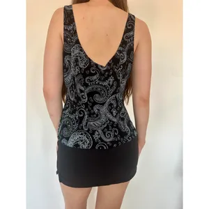Alex Evenings Vintage Glitter Paisley Fancy Tank Top thumbnail 4