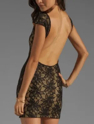 Revolve Lovers And Friends Lace Mini Dress With Open Back Size XS thumbnail 10