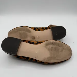 Sole Society Topanga Leopard Calf Hair Slingback Flats Buckle Women’s 5.5 thumbnail 6
