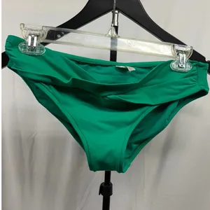 Seafolly Women's Sz 12/D-Cup Underwired High Waisted Green 2-Piece Bikini Set thumbnail 6