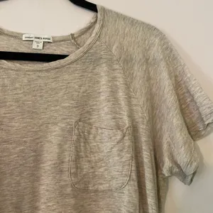 Standard James Perse Gray Crewneck T-Shirt Tee Boxy Cotton Cashmere Women Large thumbnail 3