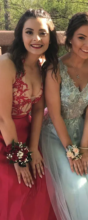 Blue Prom Dress Size 2 thumbnail 4